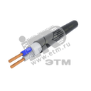 Кабель силовой ППГнг(А)-HF 2х2.5ок(N)-0.66 однопроволочный черный (бухта)