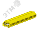 Клемма TB 2-2 с бок. подключ. с защелк. ножками, сечение 1,5 мм. кв., желтая