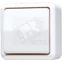 Выключатель универсальный накладной белый JUNG