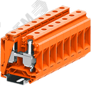 Клемма SUK 1-1 винтовая, сечение 35 мм. кв., оранжевая