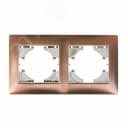 Рамка 2-местная Bravo цинк, бронза GUSI ELECTRIC