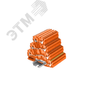 Клемма TP 4-уровневая, угловая, с земля, Push-in, сечение 2,5 мм. кв., оранжевая