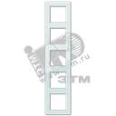 Рамка 5-я для горизонтальной/вертикальной установки  Серия- ACreation  Материал- стекло  Цвет- матовый белый