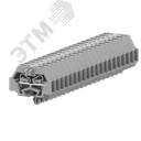 Клемма TB 1-1 с бок. подключ. с защелк. ножками, сечение 1,5 мм. кв., серая
