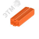 Клемма TB 1-1 бок. подключение с крепеж. фланцами, сечение 2,5 мм. кв., оранжевая