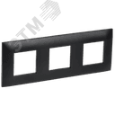 SKANDY Рамка 3-местная SK-F03Bl черный IEK