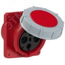 Розетка встраиваемая наклонная 125А/400V/3P+E/IP67, фланец 120x130 AlpenBox