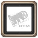 Рамка 1 пост универсальная золотая бронза