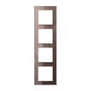 Рамка 4-я для горизонтальной/вертикальной установки  Серия- ACreation  Материал- стекло  Цвет- мокко