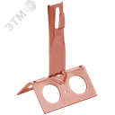 Держатель проводника круглого 6-8мм для конька широкого h=100мм медь IEK