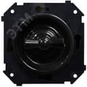 Выключатель Шедель 1-кл. проходной (скрытый монтаж), Черный