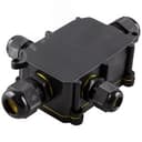 Коробка распределительная водонепроницаемая 4 выхода, с клеммой в комплекте,