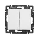 VALENA Выключатель двухклавишный в рамку белый 774405 LEGRAND
