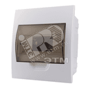 Бокс с прозрачной крышкой ЩРВ-П-8 для внутр. уст. 8-и модульных устройств Lezard