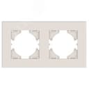 Рамка 2-местная City, бежевый