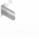 Консоль с опорой 115х40 L100 s: 4 мм П-образная