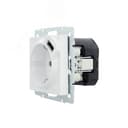 VESNA Розетка с/з + USB разъём белая