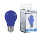 Лампа светодиодная Feron LB375 E27 3W синий 25923