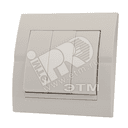 DERIY Выкл. х3 ПБТ белый Lezard