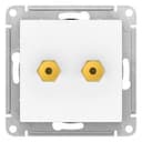 ATLASDESIGN АУДИОРОЗЕТКА двойная, ЛОТОС