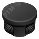 Коробка распределительная для о/п безгалогенная (HF) черная 65х40 (200шт/кор)