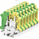 Клемма SUK 1-1 земля винтовая, сечение 10 мм. кв., желто-зеленая