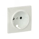 Валенсия лицевая панель розетки 1-местной с/з 16А жемчуг с защ. штор. EKF
