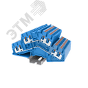 Клемма TP 2-уровневая угловая, сечение 2,5 мм. кв., синяя