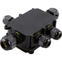 Коробка распределительная STEKKER LD525 водонепроницаемая на 5 выходов 450V 140х100х36 черный 49189