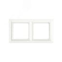 Рамка 2-поста, Eco Profi Standart, термопласт, слоновая кость