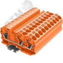 Клемма TP 1-2 проходная Push-in, сечение 16 мм. кв., оранжевая