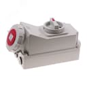 Розетка настенная с выключателем и механической блокировкой 32A/400V/3P+N+E/IP67