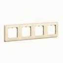 Cariva Рамка 4 поста слоновая кость 695991 Legrand Euro