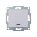 KARINA Выключатель с подсветкой белый (10шт/120шт)