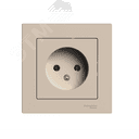 ATLASDESIGN РОЗЕТКА без заземления, 16А, в сборе, ПЕСОЧНЫЙ Systeme Electric