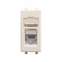 Компьютерная розетка "Ванильная дымка" "Avanti" RJ-45 модульная, кат. 6 экран, 1 мод DKC