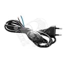 Шнур для бра с проходным выключателем ШВВП 2х0.75 1.7м черный Универсал