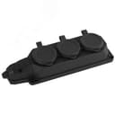 Колодка каучуковая с/з 3гн 16A IP44 черная K-3e-B-IP44