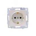 Vesna Розетка с защ от дет жемч бел перл