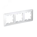 ATLASDESIGN AIR 3-постовая РАМКА, БЕЛЫЙ/дымчатый белый Systeme Electric