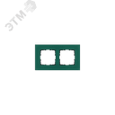 Рамка 2-постовая, стекло цвет Лазурный