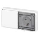 Блок розетка с выключателем Эксперт 11-7521-01 IP55 16А (10AX)-250В СУ бел. Эра Б0063261
