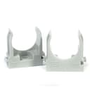 Крепеж-клипса для труб для прямого монтажа серая в гофроящике d25 мм (900шт/кор) Промрукав