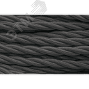 Ретро провод 2х2.5 Графит (матовый) 150м