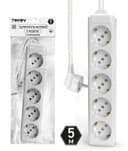 Удлинитель 5х5м с заземл. 10А 3х1.5 TOKOV LIGHT TKL-C01-BU5-5-1.5-Z