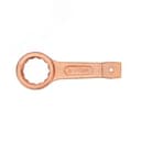 Ключ накидной односторонний ударный 65 омедненный Hortz