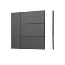 INTELLIGENT ARLIGHT Накладка панели KNX234GSUF Dark Grey Backlight IARL IP20 Металл 2 года 051087