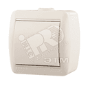 Выключатель одноклавишный, белый Lezard