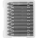 Биты "Мастер" кованые, хромомолибденовая сталь, тип хвостовика E 1/4", PZ2, 50мм, 10шт