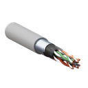 Кабель витая пара TERACOM PRO Cat.6 F/UTP 4 пары solid 23AWG оболочка LSZH нг(А)-HF цвет серый (упак. 305м) EKF